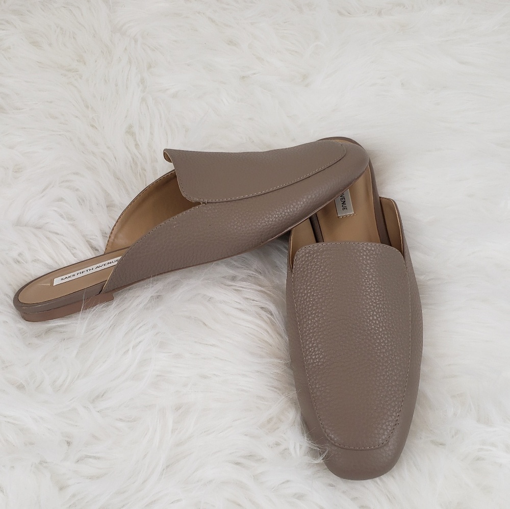 Saks fifth avenue slip on mule size 9